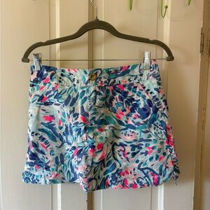 Lilly Pulitzer pink and blue skirt